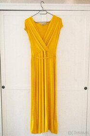Dorothy Perkins dlouhé žluté šaty vel.34