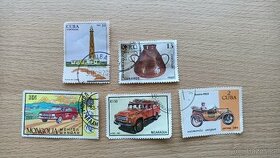Staré poštovní známky - Cuba, Mongolia, Nicaragua - 1