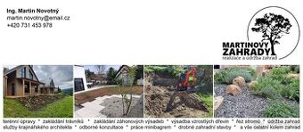 Práce minibagrem & zahradnické práce