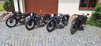 BMW - předválečné 2-válcové motocykly R47, R52 R57, R63, R16