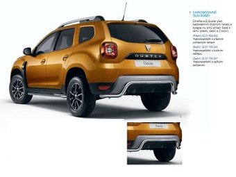 Dacia duster ochranný zadní rám