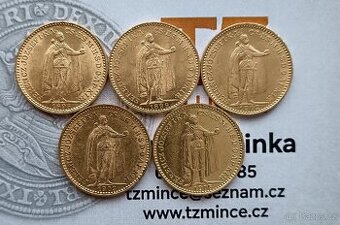 Zlaté RU 20koruny KB František Josef I.