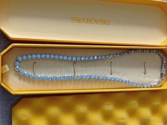 Dámský náramek Matrix Tennis Swarovski modrý zirkon