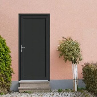 Plastové vstupní dveře levé - nové