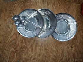 Talířky se lžičkami MOCCA 4x