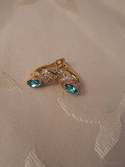 Luxusní pozlacené náušnice