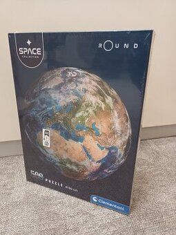 Kulaté puzzle Space Země 500 dílků, průměr 50cm