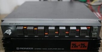 Pioneer ekvalizér + 2x zesilovač 2x25W + 2x60W