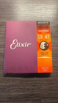 Struny Elixir Nanoweb Phosphor Bronze Extra Light