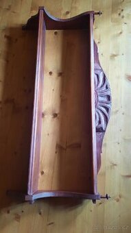 Velká závěsná police ze dřeva - 1