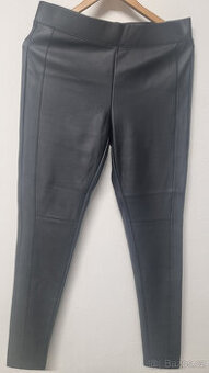 Kožené dámské kalhoty L