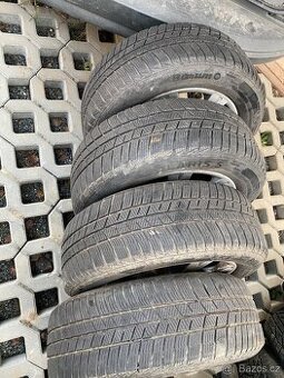 Alu kola 16” 5x112 Škoda a zimní pneu 205/60/R16
