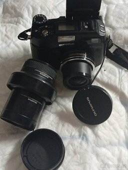 Objektiv Olympus TCON-17c s adaptérem CLA-7.