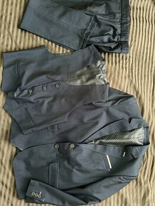 Chlapecké sako kalhoty vesta slavnostní oblečení 152