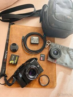 LUMIX GX80 + 7artisans 35 1.2 + Lumix 12-32 + příslušenství