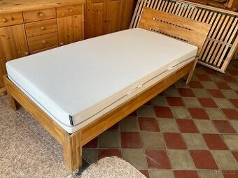 Postel 100 krát 200 cm Masiv dub