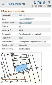 Pozemek - ostatní se stromy -1128 m² - 1