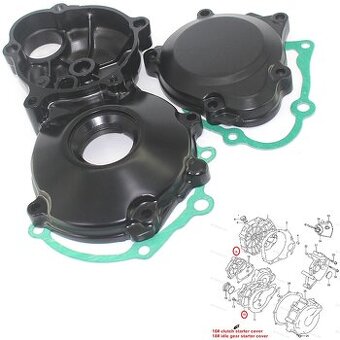 Suzuki gsxr gsr kryt na motor startér