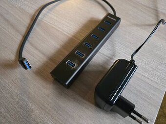 AXAGON HUE-SA7BP 7-Port USB 3.0 CHARGING hub
