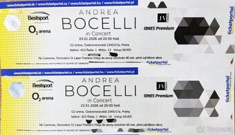 Andrea Bocelli: 1 Rada Horni Sezení 23.01.2026 O2 Praha - 1