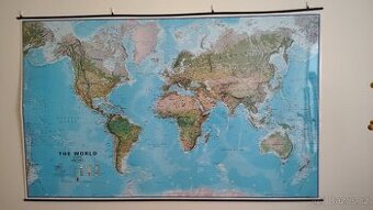 Svět - nástěnná politická mapa 195 x 120 cm (ANGL.)