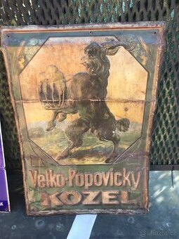 Cedule plechová Velkopopovický Kozel