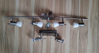 2x bodové světlo svítidlo nerez/bílý mat 4x40W + Paulmann