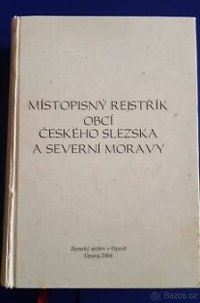 Místopis. rejstřík obcí  Slezska a Moravy,Lánový rejstřík