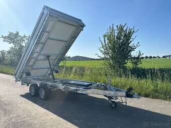 Přívěs - třístranný sklápěč, 3500kg