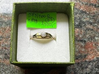 Prodám zlaty dámský prsten 585/1000