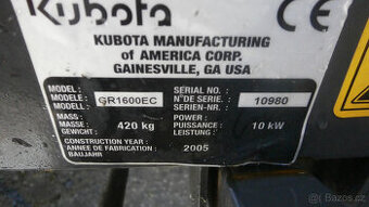 Kubota GR1600-díly