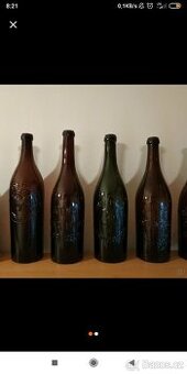 Koupím staré pivní lahve s nápisy - Jičín a široké okolí