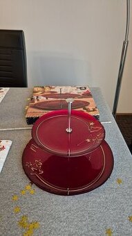 Vánoční patrový talíř na cukroví