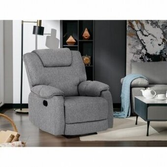 Relaxační křeslo TV-4088 šedá potahová látka