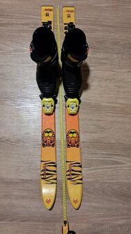 Lyže Tecno pro 100cm + lyžáky Salomon velikost (290/22.0)