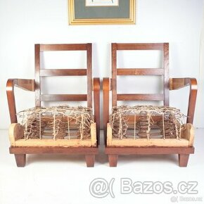 Křesla Art Deco Restaurováno