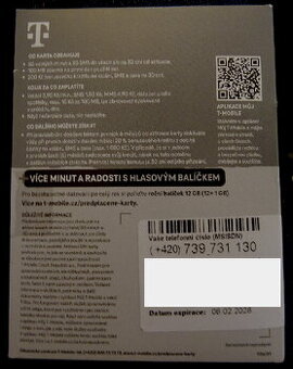 SIM karta T-Mobile 739731130 739-731-130 739 731 130