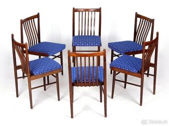 LEVNÉ židle, perfektní bytový tav, 6 kusů