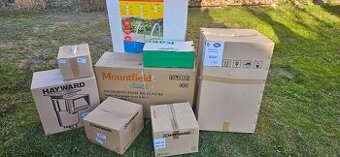 Písková filtrace, tepelne čerpadlo, bazénové světlo, skimmer