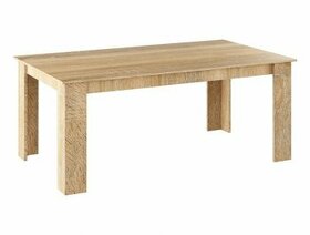 Jídelní stůl, dub sonoma, 140x80 cm