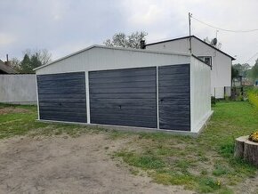 Plechová garáž 7x6 - 1