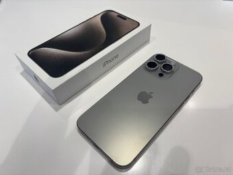 Apple iPhone 15 Pro Max 256GB, Natural Titanium + Kryty
