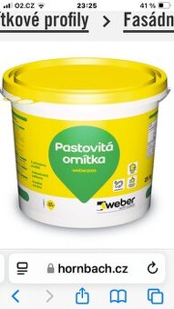 pastovitá omítka Weber