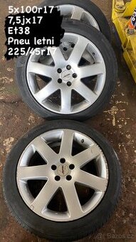 Alu kola AUTEC 5x100 R17 +Continental ContiSportContact