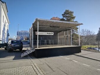 Mobilní pódium. 6x4m, 6x6m, 8x6m