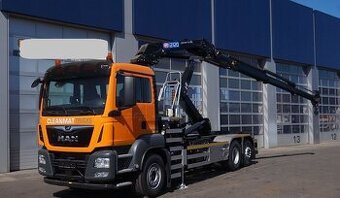 MAN TGS 26.420 - 6x2 – Hákový nosič kontejnerů 21t + HR- HMF