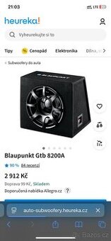 Subwoofer plus zesilovač