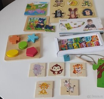 Vkládačky, dřevěné puzzle