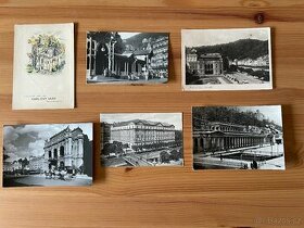 Staré pohledy města Karlovy Vary - 6ks