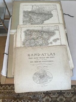 Atlas starých německých map z roku 1854